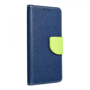 Techwave Fancy Book Case for iPhone 14 Pro navy blue / lime