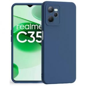 Techwave Matt case for Realme C35 navy blue