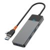 WiWU - HUB A431C 4in1 USB A/C socket to USB3.0x3+USB-Cx1
