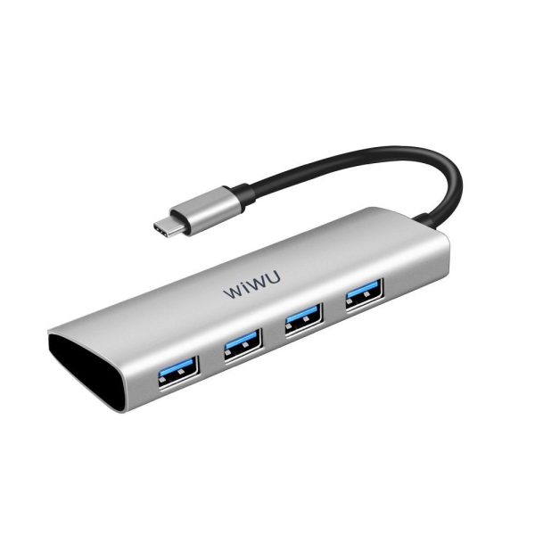 WiWU - HUB Alpha A440 Pro USB C do 4x USB3.0