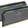 CORSAIR RAM DIMM XMS5 KIT 2x32GB CMT64GX5M2B5600Z40K, DDR5, 5600MHz, LATENCY 40-40-40-77, 1.25V, DOMINATOR PLATINUM RGB, DUAL PROFILE INTEL XMP & AMD EXPO, RGB LED, HEATSPREADER COOL GREY, LTW.