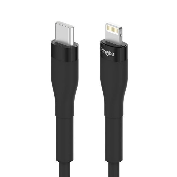 Ringke USB-C to Lightning Cable 20W Μαύρο 1.2m Ringke USB C to Lightning Cable 20W Μαύρο 1.2m 1