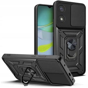 Tech-Protect Camshield Pro Back Cover Πλαστικό Ανθεκτική Μαύρο (Motorola Moto E13)