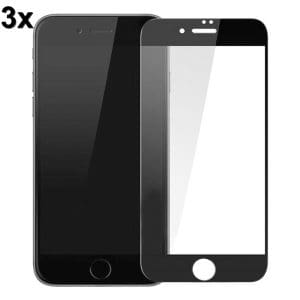 TechWave 5D Full Glue Tempered Glass for iPhone 7 / 8 / SE 2020 / SE 2022 black (Σετ 3 τεμαχίων - bulk)
