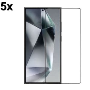TechWave 5D Full Glue Tempered Glass for S24 Ultra black (Σετ 5 τεμαχίων - bulk)
