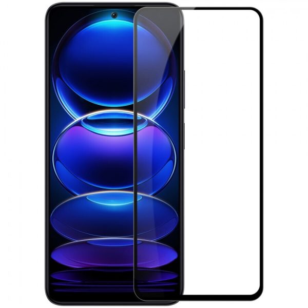 TechWave 5D Full Glue Tempered Glass for Xiaomi Redmi Note 12 Pro / 12 Pro+ black