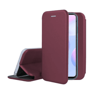 TechWave Curved Book case for Samsung Galaxy A14 4G / 5G burgundy