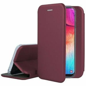 TechWave Curved Book case for Samsung Galaxy A35 5G burgundy