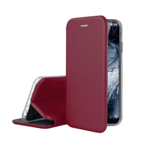 TechWave Curved Book case for iPhone 14 Pro burgundy