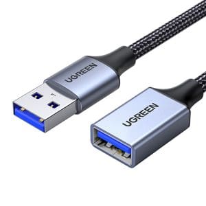 Recent Products Ugreen USB 2.0 Cable USB A male USB A female Γκρι 2m 10497 1