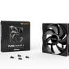 BEQUIET FAN PURE WINGS 3 120MM BL104, 1600RPM, 49.9CFM/84.8M3/H, 25.5dB, Lifespan 80000h, BLACK, 3YW.