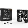BEQUIET FAN PURE WINGS 3 120MM PWM BL105, 1600RPM, 49.9CFM/84.8M3/H, 25.5dB, Lifespan 80000h, BLACK, 3YW.