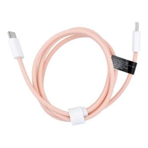 Cable Type C to Type C Power Delivery PD 60W 3A C263 pink 1 m