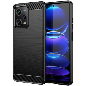 Carbon Case Xiaomi Poco X5 Pro 5G flexible silicone carbon cover black