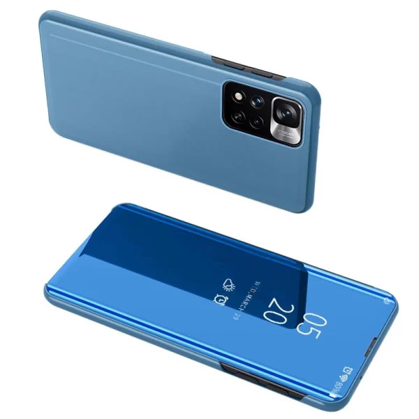 Clear View Case Flip Cover for Xiaomi Redmi Note 11 Pro Global blue