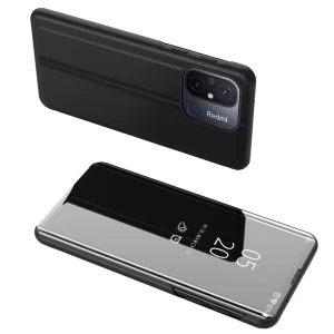 Clear View Case cover for Xiaomi Redmi 11A / Poco C55 / Redmi 12C flip case black