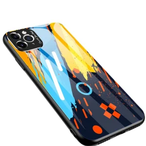 Color Glass Case Handyhülle Schutzhülle aus Panzerglas für iPhone 11 Pro Max pattern 1