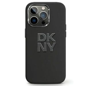 DKNY case for IPHONE 15 Pro Max DKHCP15XSMCBSK (DKNY HC Silicone W/Stack Metal Logo) black