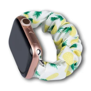 Fabric band for Watch 7 / 6 / 5 / 4 / 3 / 2 / SE (41 / 40 / 38mm) strap bracelet with elastic band pineapple