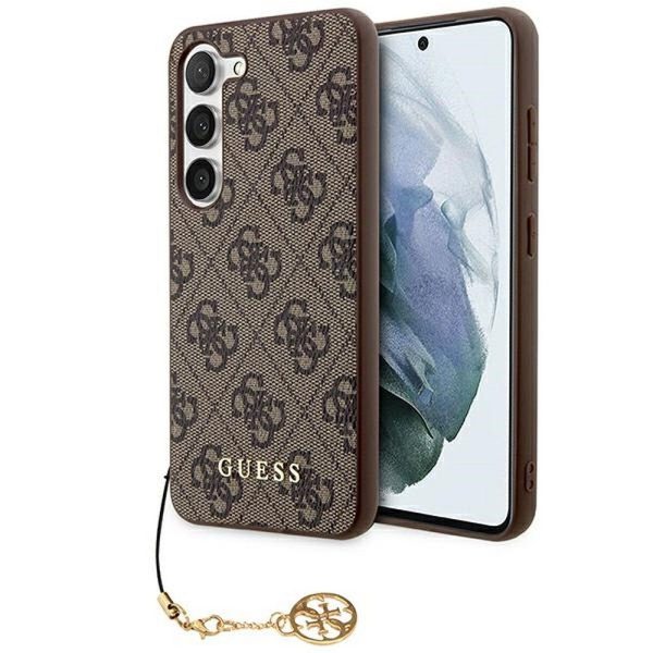 GUESS case for SAMSUNG A35 GUHCSA35GF4GBR (PU 4G with Charm) brown