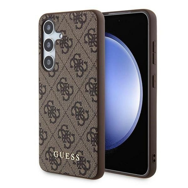 GUESS case for SAMSUNG A35 GUOHCSA35G4GFBR (PU 4G Classic Metal Logo) brown