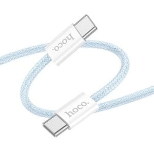 HOCO cable Type C to Type C 3A 60W 2 m X104 blue