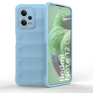 Magic Shield Case Cover for Xiaomi Redmi Note 12 5G / Poco X5 5G Flexible Armor Cover Light Blue