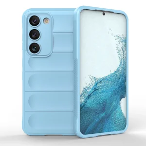 Magic Shield Case for Samsung Galaxy S23+ flexible armored cover light blue