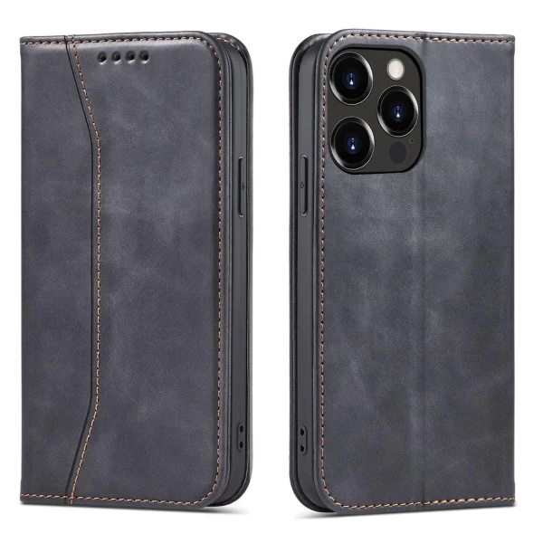 Magnet Fancy Case case for iPhone 14 Plus flip cover wallet stand black