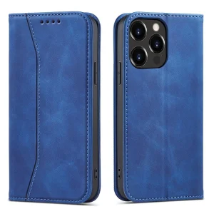 Magnet Fancy Case case for iPhone 14 Plus flip cover wallet stand blue
