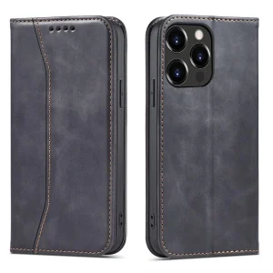 Magnet Fancy Case case for iPhone 14 Pro flip cover wallet stand black
