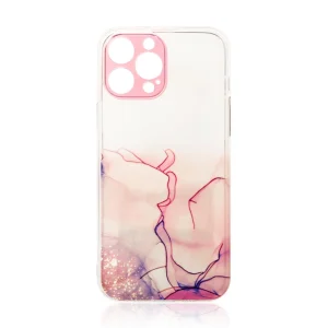 Marble Case for iPhone 13 Pro Gel Cover Marble Pink