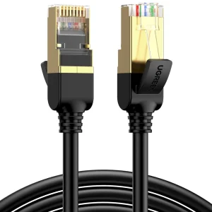 Network cable Ugreen NW107 RJ45/Cat 7 STP 15m - black