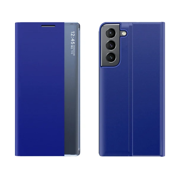 New Sleep Case for Samsung Galaxy A14 cover with flip stand blue