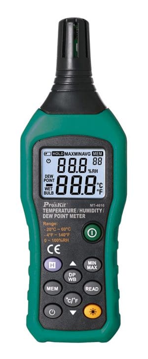PROSKIT ψηφιακό θερμόμετρο & υγρασιόμετρο MT-4616
