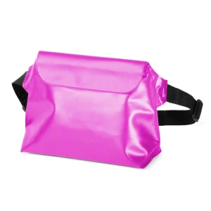 PVC waterproof pouch / waist bag - pink
