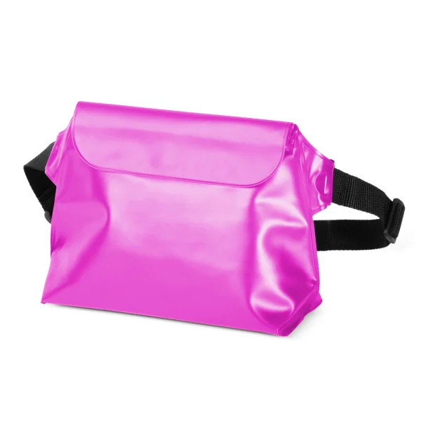 PVC waterproof pouch / waist bag - pink