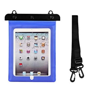 PVC waterproof tablet case - blue