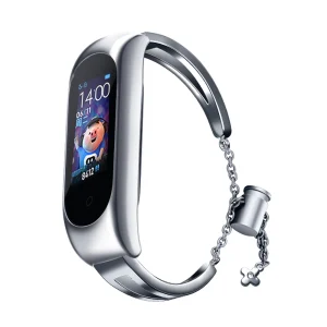 Replacment metal band bracelet strap for Xiaomi Mi Band 6 / 5 / 4 / 3 silver