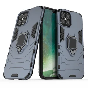 Ring Armor robuste Kickstand TPU/PC Panzer Handyhülle Hard Case für iPhone 12 Pro Max blau
