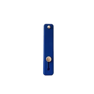 Self-adhesive finger holder with zipper - blue