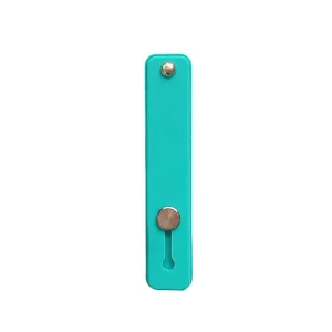 Self-adhesive finger holder with zipper - light blue