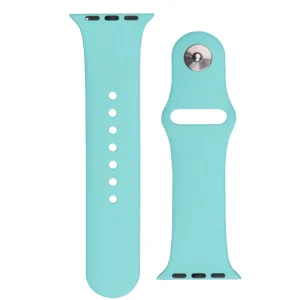 Silicone Strap APS Silicone Band for Watch 9 / 8 / 7 / 6 / 5 / 4 / 3 / 2 / SE (41 / 40 / 38mm) Strap Watch Bracelet Light Blue