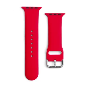 Silicone Strap APS Silicone Band for Watch Ultra / 9 / 8 / 7 / 6 / 5 / 4 / 3 / 2 / SE (49 / 45 / 44 / 42mm) Strap Watch Bracelet Red