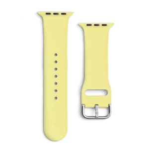 Silicone Strap APS Silicone Band for Watch Ultra / 9 / 8 / 7 / 6 / 5 / 4 / 3 / 2 / SE (49 / 45 / 44 / 42mm) Strap Watch Bracelet Yellow