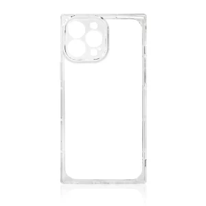 Square Clear Case for iPhone 12 Pro Max transparent gel cover