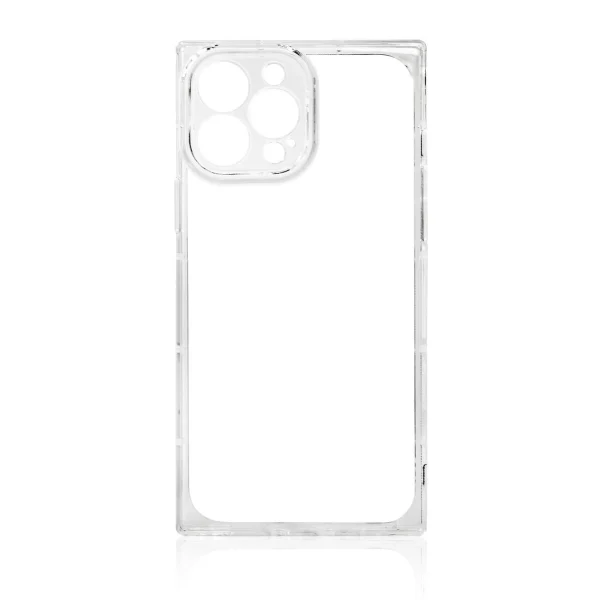 Square Clear Case for iPhone 12 Pro Max transparent gel cover