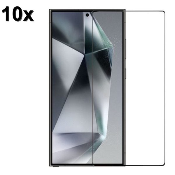 TechWave 5D Full Glue Tempered Glass for Samsung Galaxy S24 Ultra black (Σετ 10 τεμαχίων - bulk)