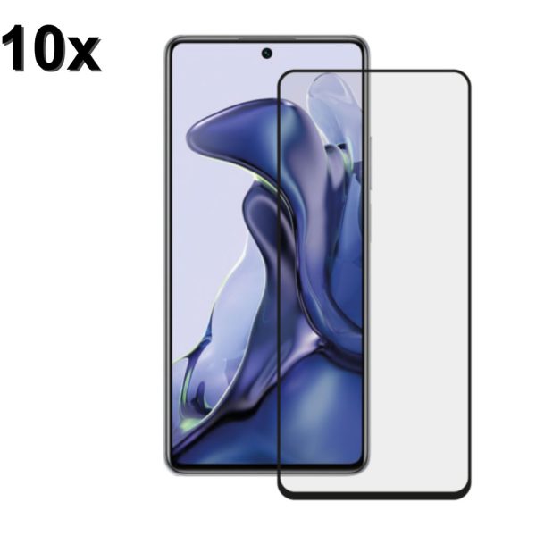 TechWave 5D Full Glue Tempered Glass for Xiaomi Redmi Note 12 4G / 5G black (Σετ 10 τεμαχίων - bulk)