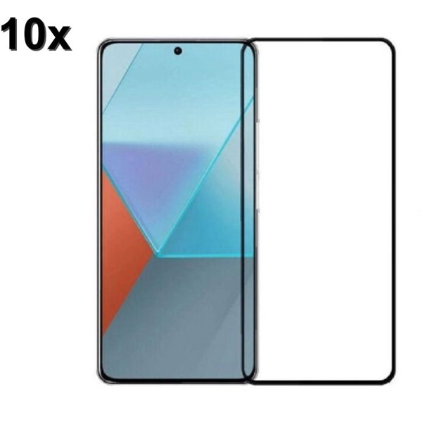 TechWave 5D Full Glue Tempered Glass for Xiaomi Redmi Note 13 / 13 Pro black (Σετ 10 τεμαχίων - bulk)